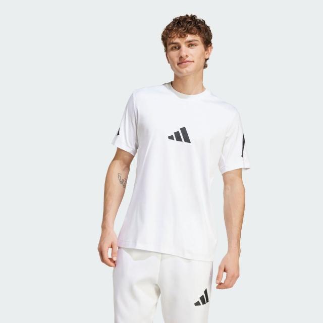 【adidas 愛迪達】上衣 男款 短袖上衣 運動 亞規 M Z.N.E. TEE 白 JE3078