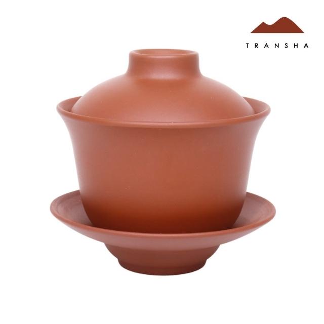 【唐泉茗茶】朱泥三才杯組(宜興紫砂三才杯組 茶碗 蓋杯)