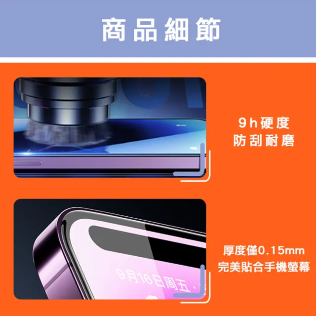 【爾本】iPhone 16 Pro Max 超薄全透明9H非滿版鋼化玻璃保護貼