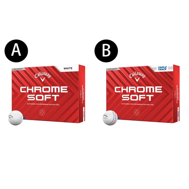 Callaway 卡拉威Callaway 卡拉威 CHROME SOFT 24 三層 高爾夫球(2024 超遠距三層球 12顆入 3-Piece 642126112)