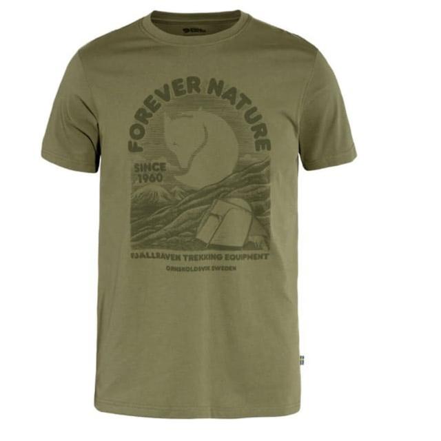 【Fjallraven】小狐狸 男款 Fjallraven Equipment 輕量吸濕排汗彈性透氣短袖圓領衫(86976-620 綠)