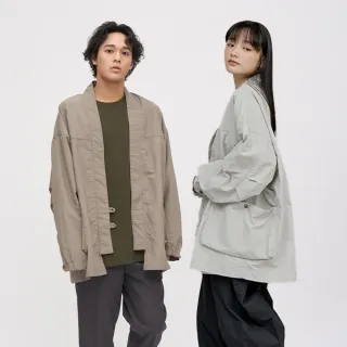 【plain-me】Oversize 和風抗UV外套 PLN1112-242(男款/女款 共3色 秋冬外套 防潑水 防曬防風)