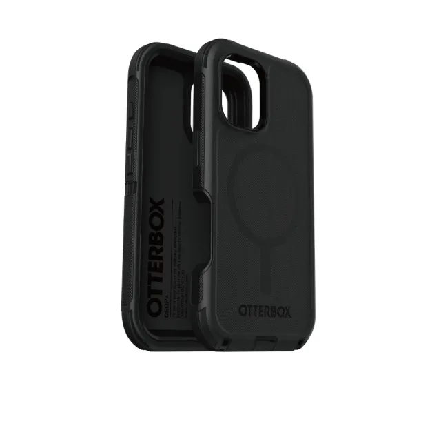 【OtterBox】iPhone 16 6.1吋 Defender 防禦者系列保護殼-黑(支援MagSafe)