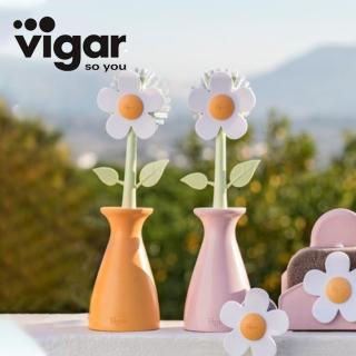 【Vigar】麥纖維花型萬用清潔刷 兩色可選(西班牙70年品牌/鍋刷/洗碗刷/清潔刷)