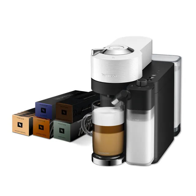 【Nespresso】臻選厚萃Vertuo Lattissima膠囊咖啡機(午後香醇50顆組)