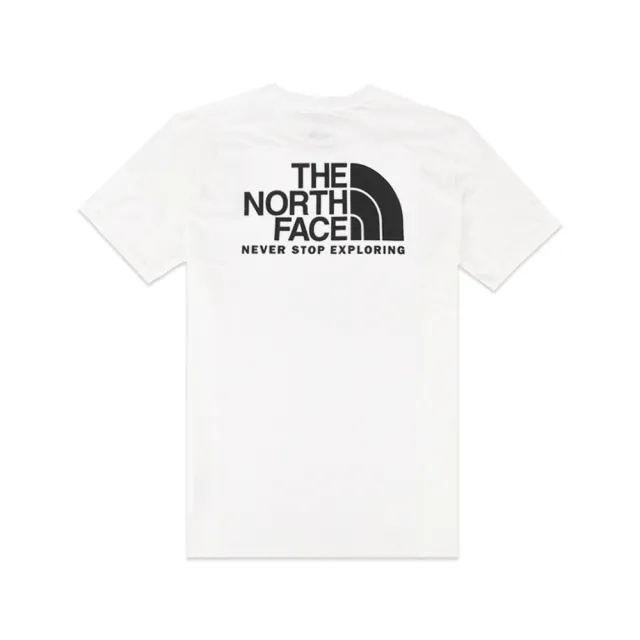 【The North Face】北臉短袖 男款 前後小LOGO 素面 短TEE 棉質 短袖T恤(百搭爆款/男女組合/大LOGO)