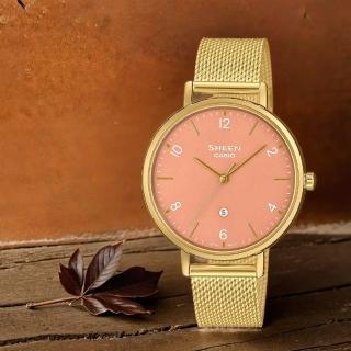 【CASIO 卡西歐】SHEEN 米蘭帶優雅女錶 送禮 禮物 推薦(SHE-4562GM-4A)