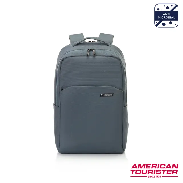 【AMERICAN TOURISTER 美國旅行者】Rubio 抗菌簡約雙隔層筆電後背包15.6吋(多色可選)