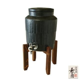 【長谷園伊賀燒】遠紅外線負離子陶水壺(黑)