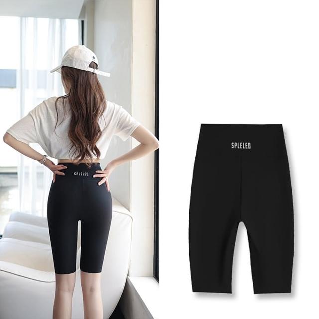 【巴黎精品】現貨+預購 鯊魚褲休閒短褲(字母款高腰五分騎行女褲子8色a1hk32)