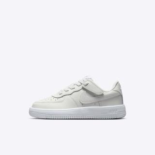 【NIKE 耐吉】Force 1 Low EasyOn Lv8 1 PS 中童 休閒鞋 魔鬼氈 米白(FV6104-100)