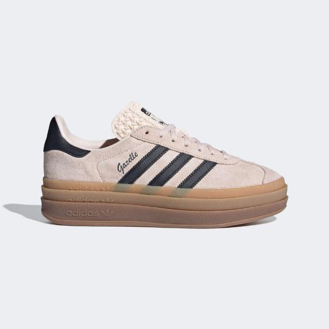 【adidas 愛迪達】Gazelle Bold W 女 休閒鞋 經典 復古 三葉草 厚底 增高 霧粉 石英粉(IE0429)