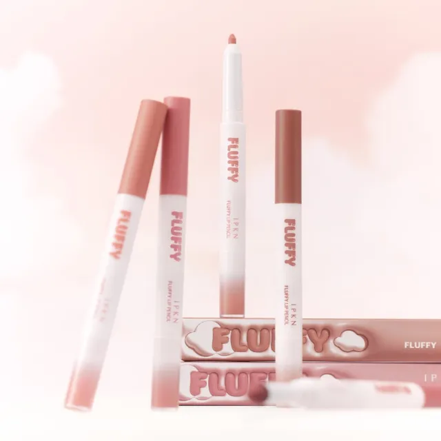 【IPKN 憶可恩】FLUFFY LIP PENCIL 絲柔奶霜氣墊雙頭唇釉筆(唇彩)