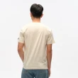 【JEEP】男裝 熱帶叢林純棉短袖T恤(米色)