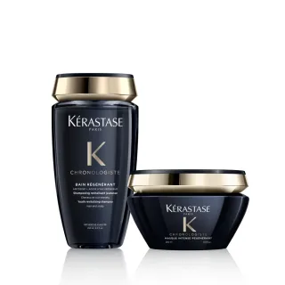 【KERASTASE 巴黎卡詩】黑鑽極萃逆時洗護組(洗髮精+髮膜)