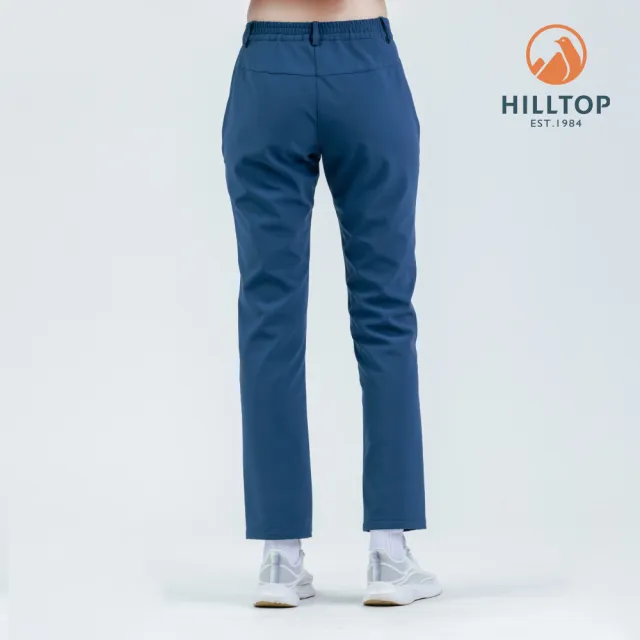 【Hilltop 山頂鳥】超潑水保暖彈性長褲 女款 藍｜PH31XFQ2ECE0