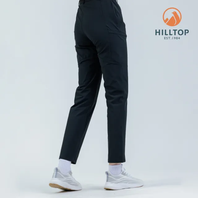 【Hilltop 山頂鳥】超潑水保暖彈性長褲 女款 黑｜PH31XFQ4ECA0