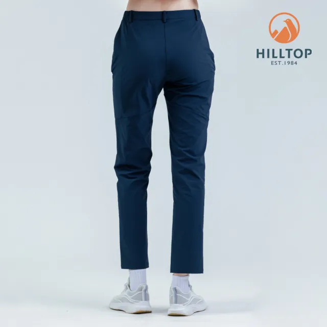 【Hilltop 山頂鳥】超潑水保暖彈性長褲 女款 深藍｜PH31XFQ4ECE0
