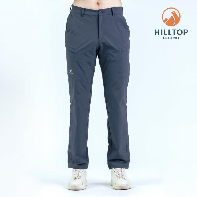 【Hilltop 山頂鳥】超潑水保暖彈性長褲 男款 深灰｜PH31XMO9ECK0