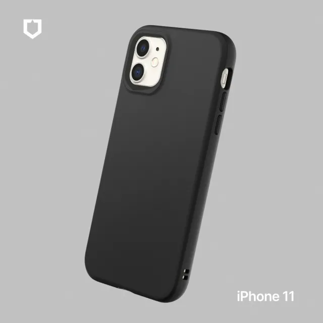 【RHINOSHIELD 犀牛盾】iPhone 11-15全系列 SolidSuit 經典防摔背蓋手機保護殼(經典黑)