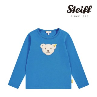 【STEIFF】熊頭童裝 經典熊頭長袖T(長袖上衣 啾啾款)