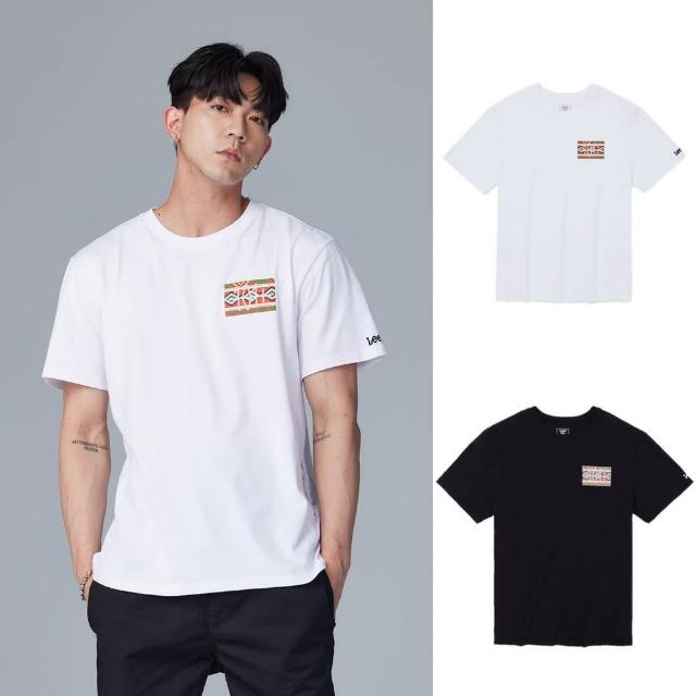 【Lee】出清品-男裝 短袖T恤 / 彩色編織 共2色 舒適版型 / 101+ 系列(LB302026K14 / LB302026K11)