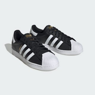【adidas 愛迪達】SUPERSTAR 黑色 金標 貝殼頭 穿搭 運動 男女款(ID4636 ∞)