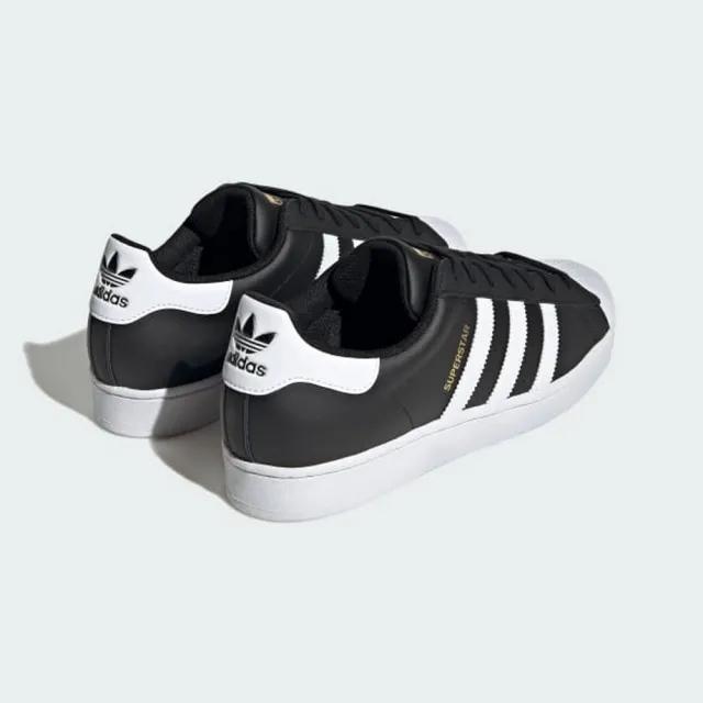【adidas 愛迪達】SUPERSTAR 黑色 金標 貝殼頭 穿搭 運動 男女款(ID4636 ∞)