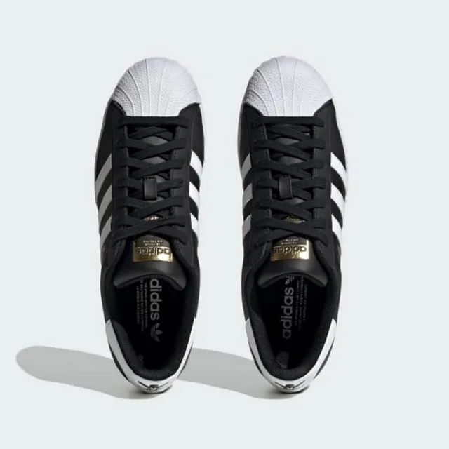 【adidas 愛迪達】SUPERSTAR 黑色 金標 貝殼頭 穿搭 運動 男女款(ID4636 ∞)