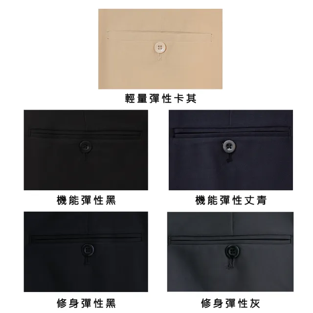 【Emilio Valentino 范倫提諾】彈性速乾&輕柔天絲｜機能商務西裝褲/襯衫(多款任選)