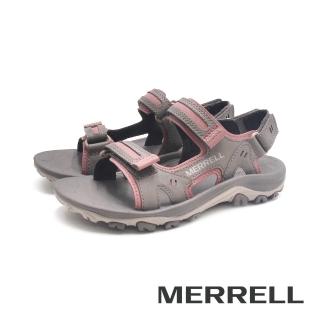 【MERRELL】女 HUNTINGTON SPORT CONVERT運動機能防水涼鞋 女鞋(粉褐灰)