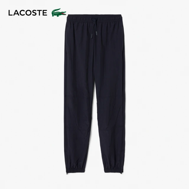 LACOSTE 女裝-直筒單色運動褲(深藍色)