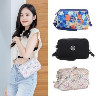 【iBrand】輕盈防潑水三層2WAY手提側斜揹包(任選)
