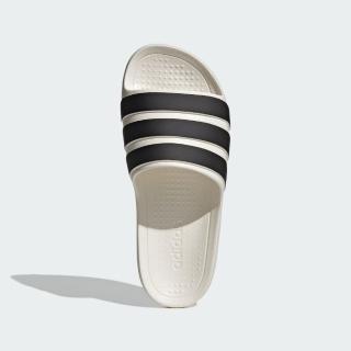 【adidas 愛迪達】ADILETTE FLOW 運動 白黑色 休閒 拖鞋 男女(IG6858 ∞)