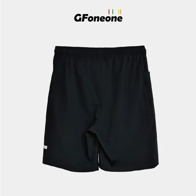 【GFoneone】男吸排戶外手機袋登山機能短褲-黑(男短褲)