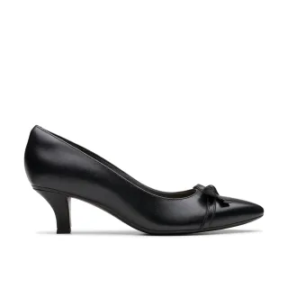 【Clarks】女鞋 Kepley Holly 優雅真皮蝴蝶結飾跟鞋 高跟鞋(CLF80002D)