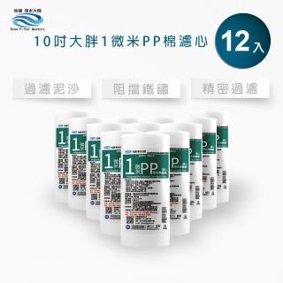 【怡康】10吋大胖 1微米PP濾心12支組 全屋淨水(本商品不含安裝)