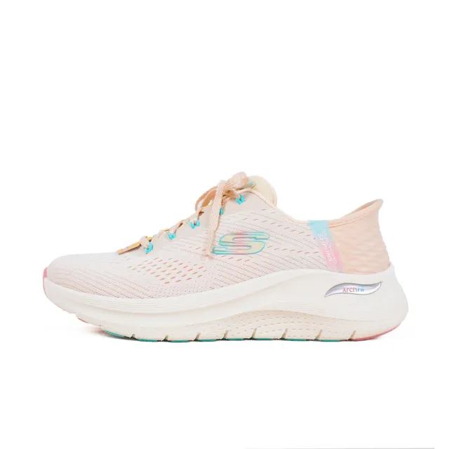 【SKECHERS】Arch Fit 2.0 女 休閒鞋 運動鞋 寬楦 厚底 套入式 瞬穿 粉(150066WNTPK)