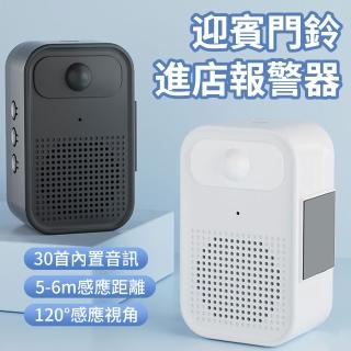 【BORUI】人體感應式迎賓門鈴 多功能促銷小喇叭 防盜警報器 迎賓叮咚門鈴(可導入MP3音訊/錄製語音)