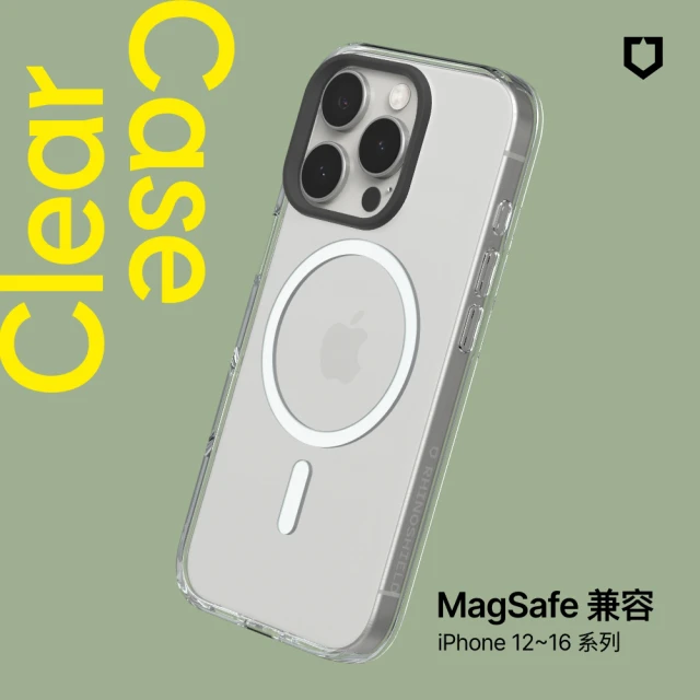 RHINOSHIELD 犀牛盾 iPhone 全系列 Clear MagSafe兼容磁吸透明手機殼(抗黃終生保固)