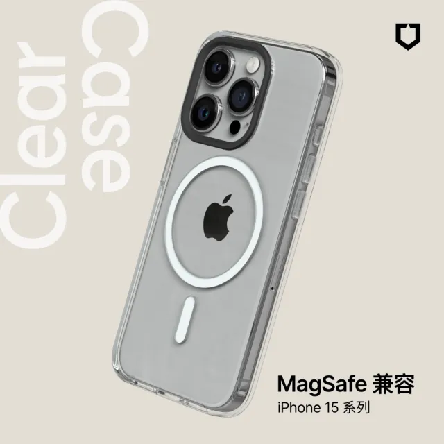 【RHINOSHIELD 犀牛盾】iPhone 全系列 Clear MagSafe兼容磁吸透明手機殼(抗黃終生保固)