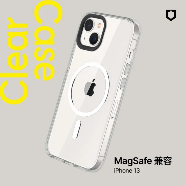 【RHINOSHIELD 犀牛盾】iPhone 12-15全系列 Clear MagSafe兼容磁吸透明手機殼(抗黃終生保固)