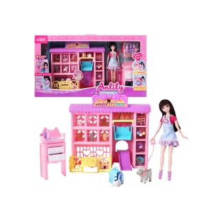 【KIDMATE】安麗莉 寵物美容店(公主娃娃 人偶套裝 女孩 家家酒)