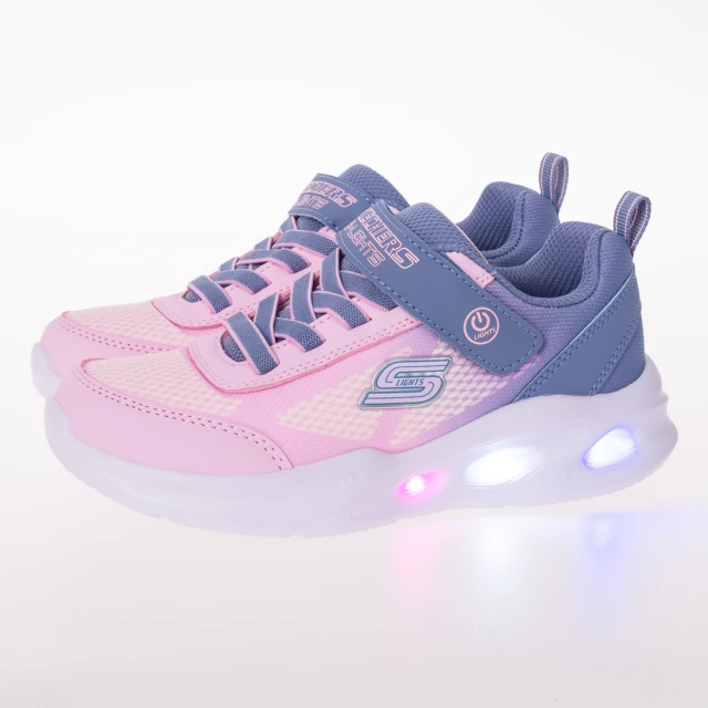 SKECHERS 女童系列 燈鞋 SKECHERS SOLA GLOW(303714LGYLP)