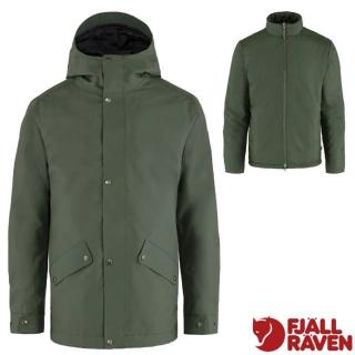 【Fjallraven】小狐狸 男 Visby 3 in 1 Jacket 兩件式三合一保暖防水夾克(84130-662 深森綠)