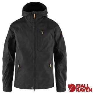 【Fjallraven】小狐狸 男 Sten G-1000 輕量防風保暖連帽外套.夾克.風衣.大衣(81679-550 黑)