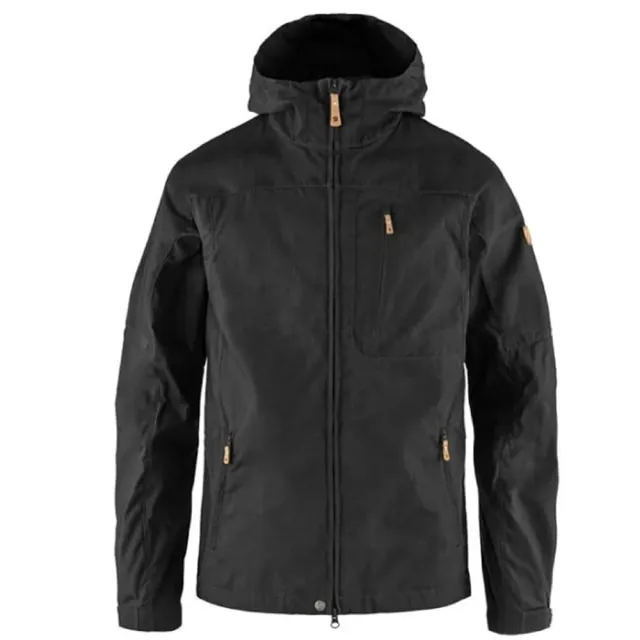 【Fjallraven】小狐狸 男 Sten G-1000 輕量防風保暖連帽外套.夾克.風衣.大衣(81679-550 黑)