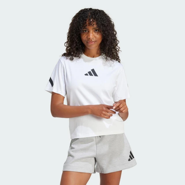 adidas 愛迪達 上衣 女款 短袖上衣 運動 W Z.N.E. TEE 白 JE7857