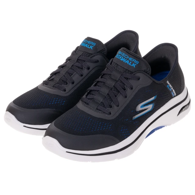 SKECHERS 男鞋 健走系列 健走鞋 瞬穿舒適科技 GO WALK ARCH FIT 2.0(216604BKBL)