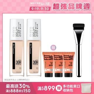 【MAYBELLINE 媚比琳】無敵特霧超持久粉底液30ml(2入組)